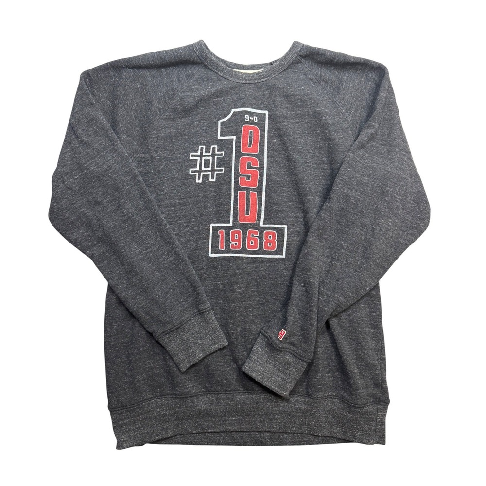 Homage OSU Ohio State University 1968 9-0 Crewneck Sweatshirt Grey Mens 2XL